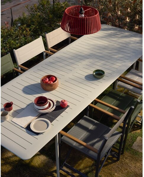 Kovinska vrtna miza 100x205 cm Brela – Kave Home