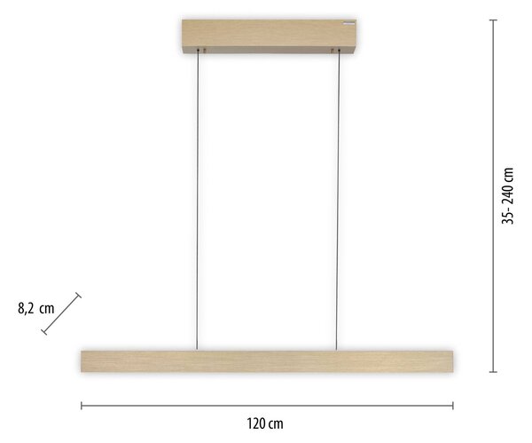 PURE E-Motion LED bar obesek, CCT, zlata