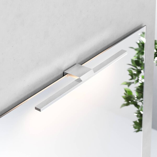 Svetlobno ogledalo LED Triga IP44, krom, 40 cm, 4.000 K