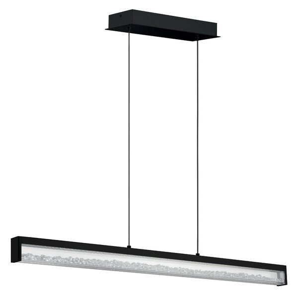 LED viseča svetilka Cardito Tunable bela 100cm črna