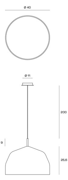 Obesek za lonček, kremno bela s kromiranimi detajli Ø40cm