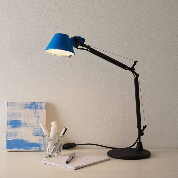 Artemide Tolomeo Micro Bicolour miza črna/modra