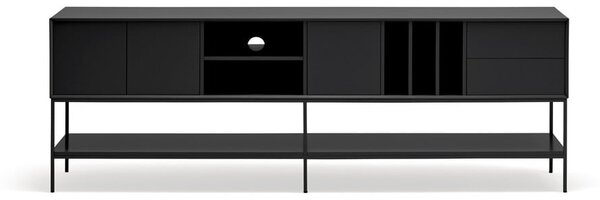 Črna TV omarica 220x74x45 cm Platt – Teulat