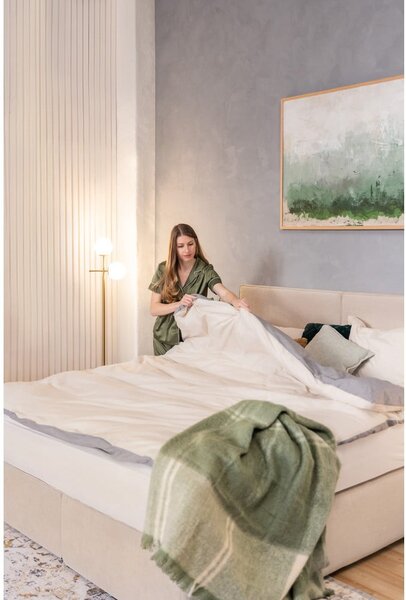 Bež boxspring postelja 180x200 cm Olia Bold – Bonami Selection