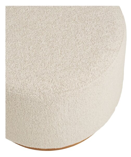 Bež tabure iz tkanine bouclé Daisy – House Nordic