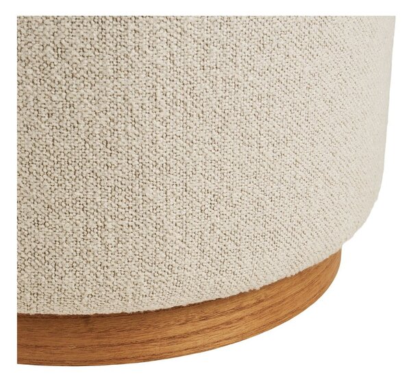 Bež tabure iz tkanine bouclé Daisy – House Nordic