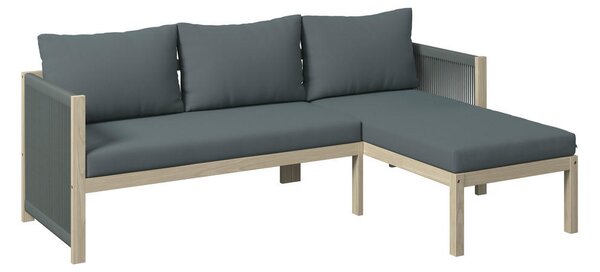 LOUNGE GARNITURA akacija masivno