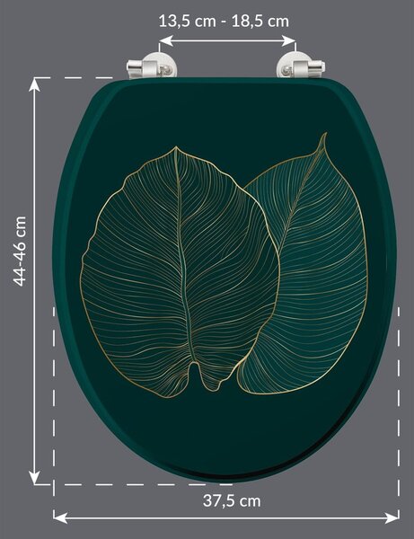 WC deska 37,5 x 47 Jade – douceur d'intérieur