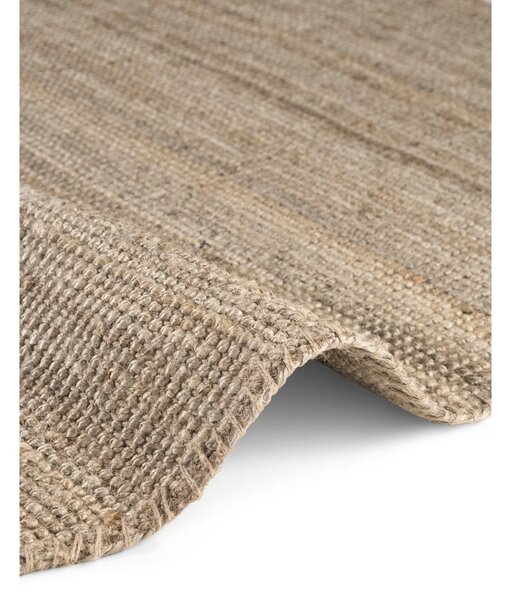 Sivo-rjava okrogla preproga iz jute ø 160 cm Bouclé Jaipur – Hanse Home