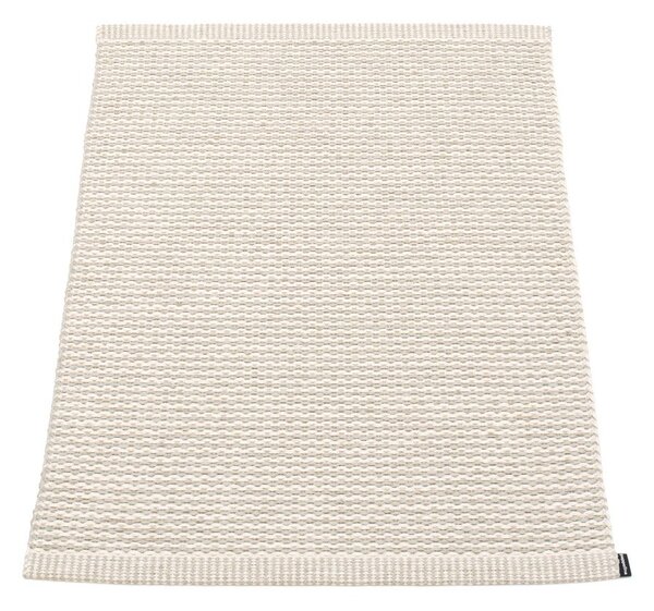 Kremno bela notranja in zunanja preproga 60x85 cm Mono Linen Vanilla – Pappelina