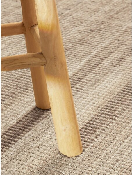 Sivo-rjava okrogla preproga iz jute ø 160 cm Bouclé Jaipur – Hanse Home