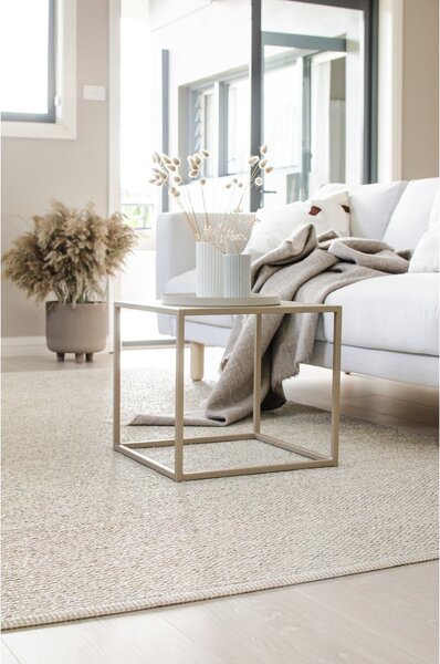Kremno bel zunanji in notranji tekač 60x250 cm Mono Linen Vanilla – Pappelina