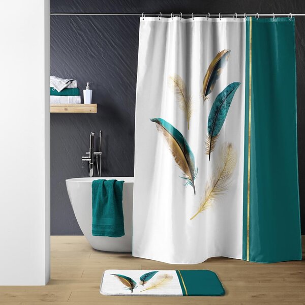 Zavesa za tuš 180x200 cm Plumiss – douceur d'intérieur