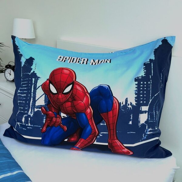 Modra enojna bombažna otroška posteljnina 140x200 cm Spider-man "Blue" – Jerry Fabrics