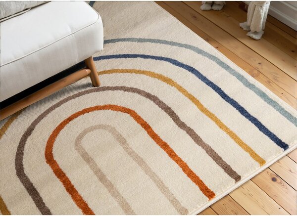Kremno bela otroška preproga 120x170 cm Double Rainbow – Hanse Home