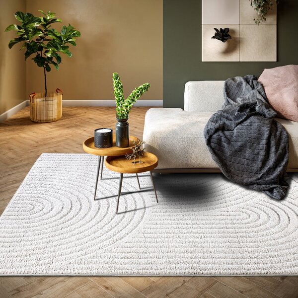 Bela preproga 80x120 cm Panglao New York White – Elle Decoration