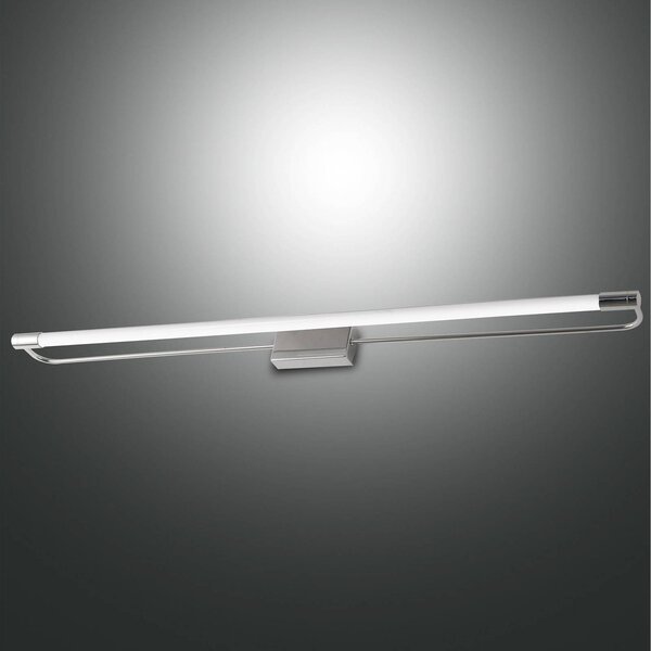 Rapallo LED stensko svetilo, krom, IP44, 80 cm