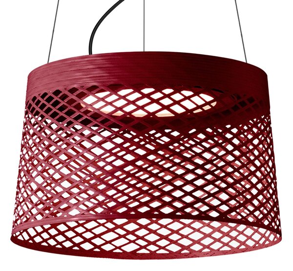 Foscarini Twiggy Grid LED obesek, karminasto rdeča