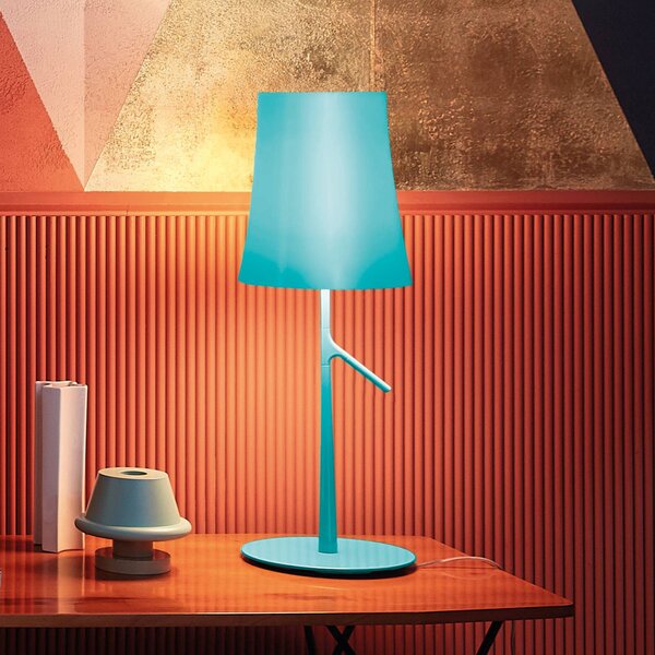 Namizna svetilka Foscarini Birdie LED piccola aquamarine