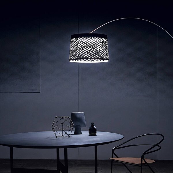 Foscarini Twiggy Grid LED obločna svetilka, siva