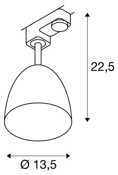 Točka Para Cone 14 za 3-fazni tir, črna