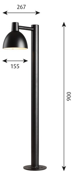 Louis Poulsen Toldbod potna svetilka, črna