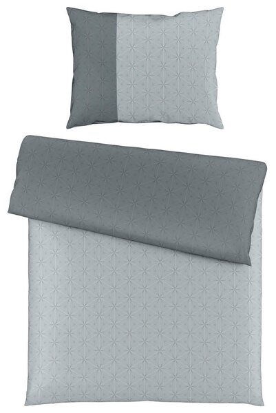POSTELJNINA OPAL ELITE 140/200 cm damast siva, svetlo siva