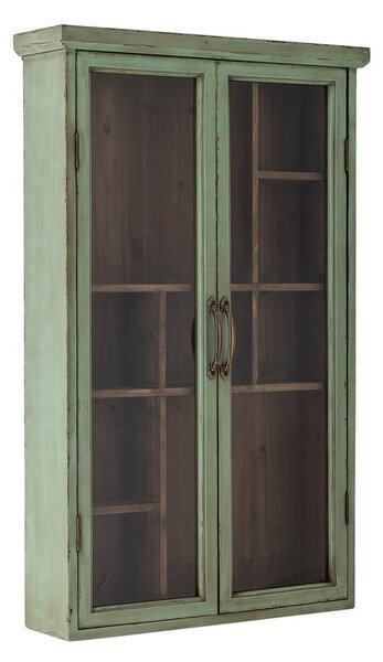 Zelena vitrina iz masivne jelke 50x80x13,5 cm Hazem – Bloomingville