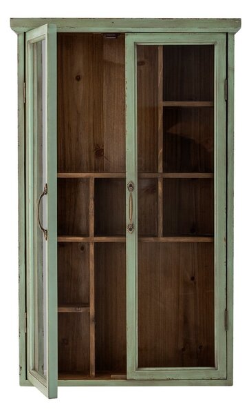 Zelena vitrina iz masivne jelke 50x80x13,5 cm Hazem – Bloomingville