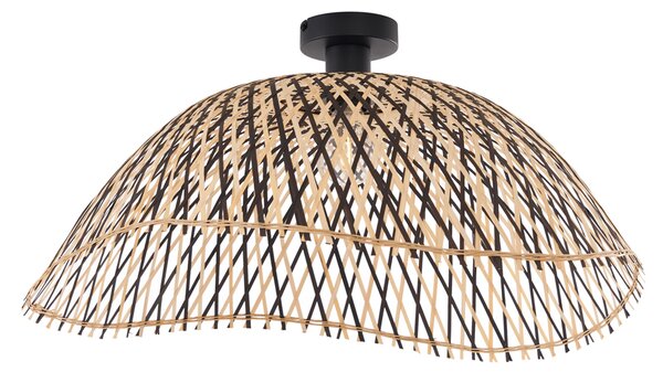 Art Deco stropna svetilka črni bambus 60 cm - Alka