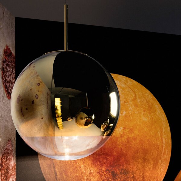 Tom Dixon Mirror Ball LED viseča svetilka Ø 25 cm zlata