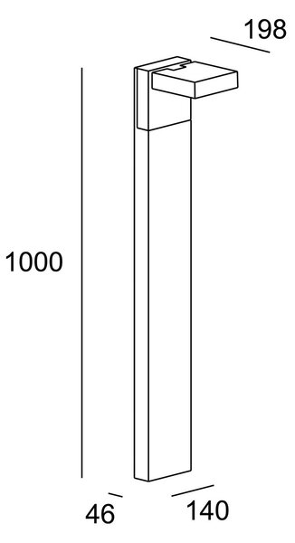 LEDS-C4 Modis CCT antracit 100cm LED stenska svetilka