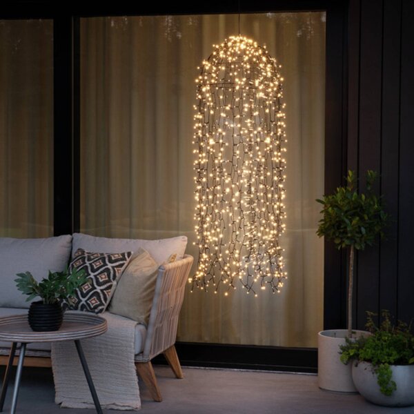 LED svetlobna zavesa meduza 2.600K 900 LED 145x45cm