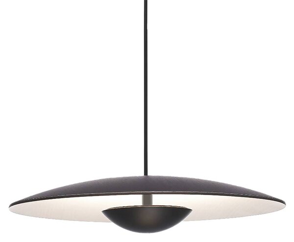 MARSET Ginger LED obesek triac Ø20cm wenge/bela