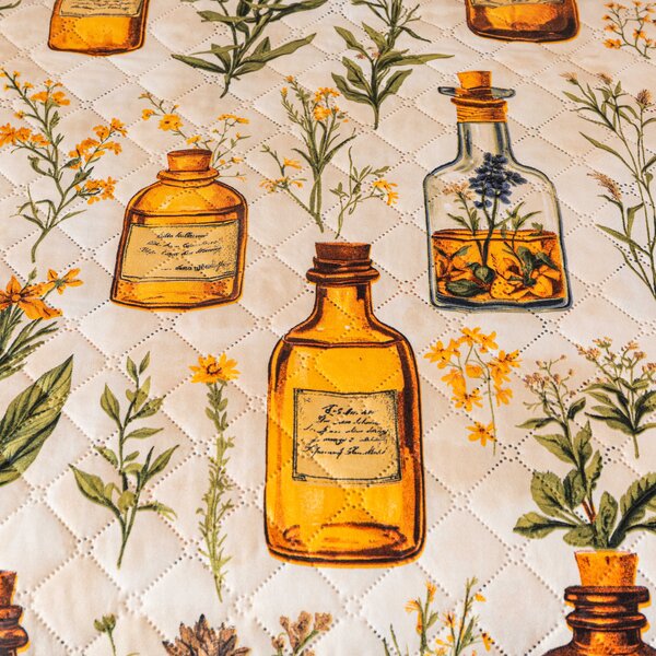 Pregrinjalo za posteljo APOTHECARY, kremno Dimenzije: 220 x 240 cm