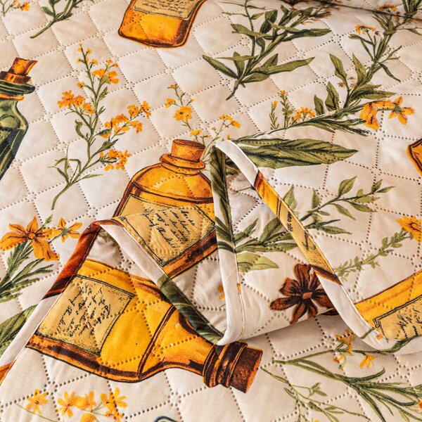 Pregrinjalo za posteljo APOTHECARY, kremno Dimenzije: 220 x 240 cm