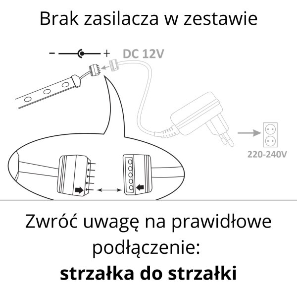 LED RGBW Zatemnitveni zunanji trak 5m LED/24W/12V IP65