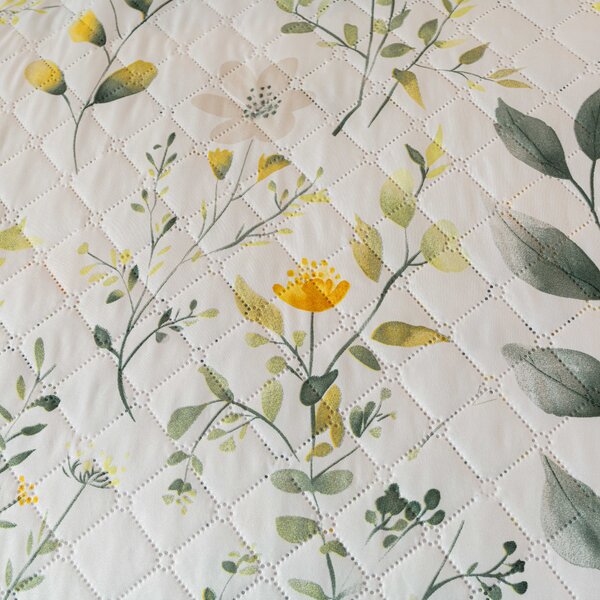 Pregrinjalo za posteljo CITRUS GARDEN, belo Dimenzije: 170 x 210 cm