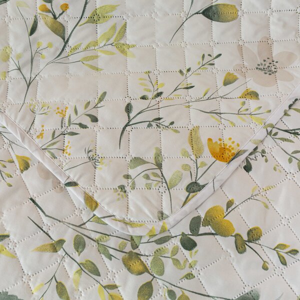 Pregrinjalo za posteljo CITRUS GARDEN, belo Dimenzije: 170 x 210 cm