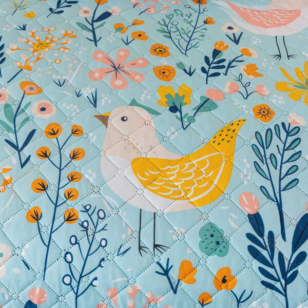 Pregrinjalo za posteljo SPRING TWEET, barvno Dimenzije: 170 x 210 cm