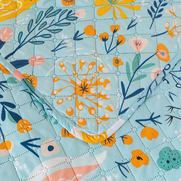 Pregrinjalo za posteljo SPRING TWEET, barvno Dimenzije: 170 x 210 cm