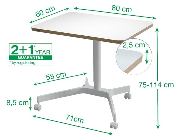 Nastavljiva ergonomska miza Ergo – Leitz