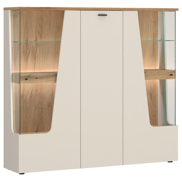 Premium Living Vitrina Cut Out, Barva Hrasta, Kašmir