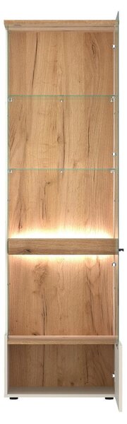 Premium Living Vitrina Cut Out, Barva Hrasta, Kašmir