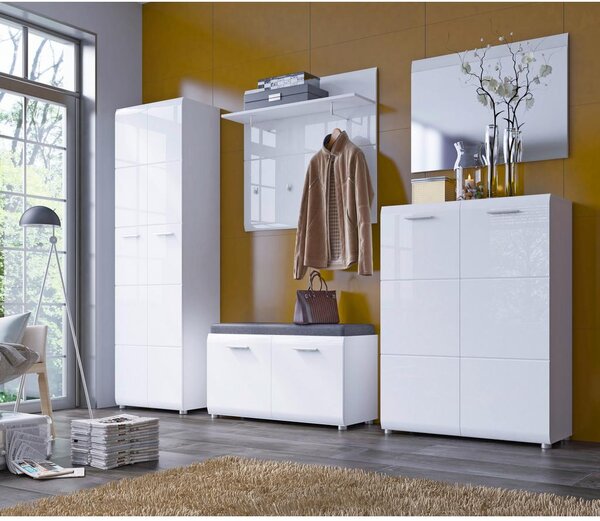 Mömax Garderobni Panel Merano, Bela