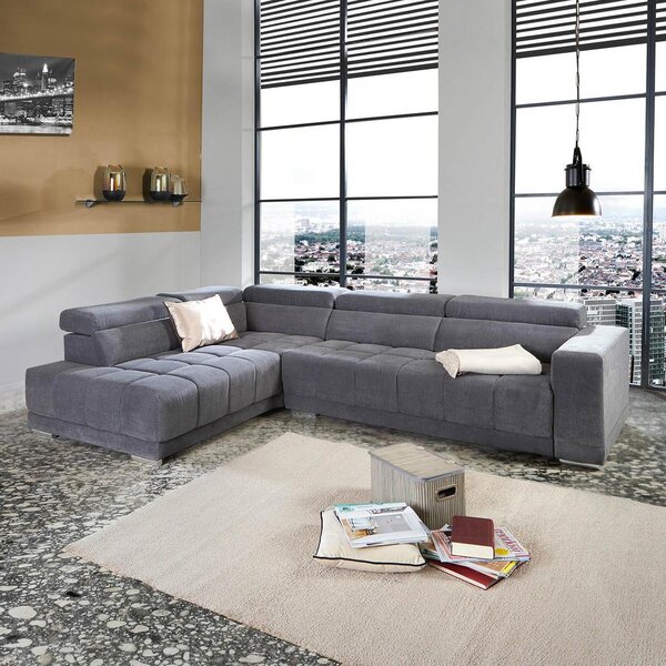 Modern Living Sedežna Garnitura Hogan, Siva, Relax Funkcija