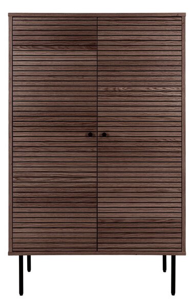 Temno rjava omarica v hrastovem dekorju 80x130 cm Kyoto – House Nordic