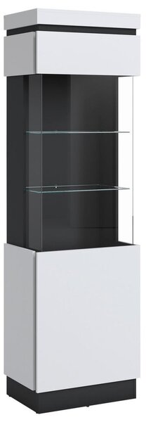 Mömax Vitrina Campania, Antracit, Bela