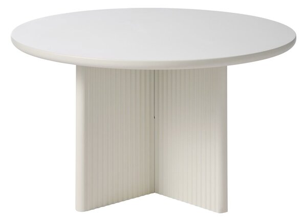 Svetlo siva okrogla mizica ø 80 cm Palma – Unique Furniture