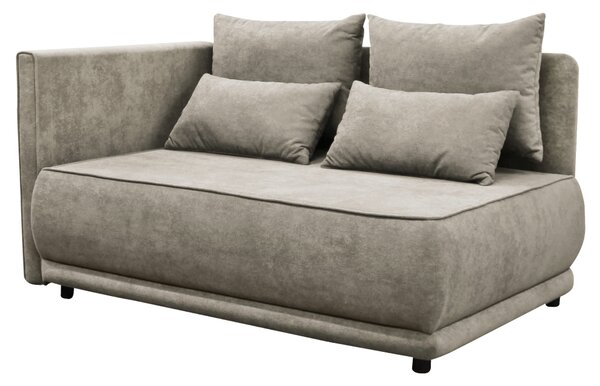 KONDELA Raztegljiva sedežna garnitura, bež-siva Taupe, leva, LIAMI